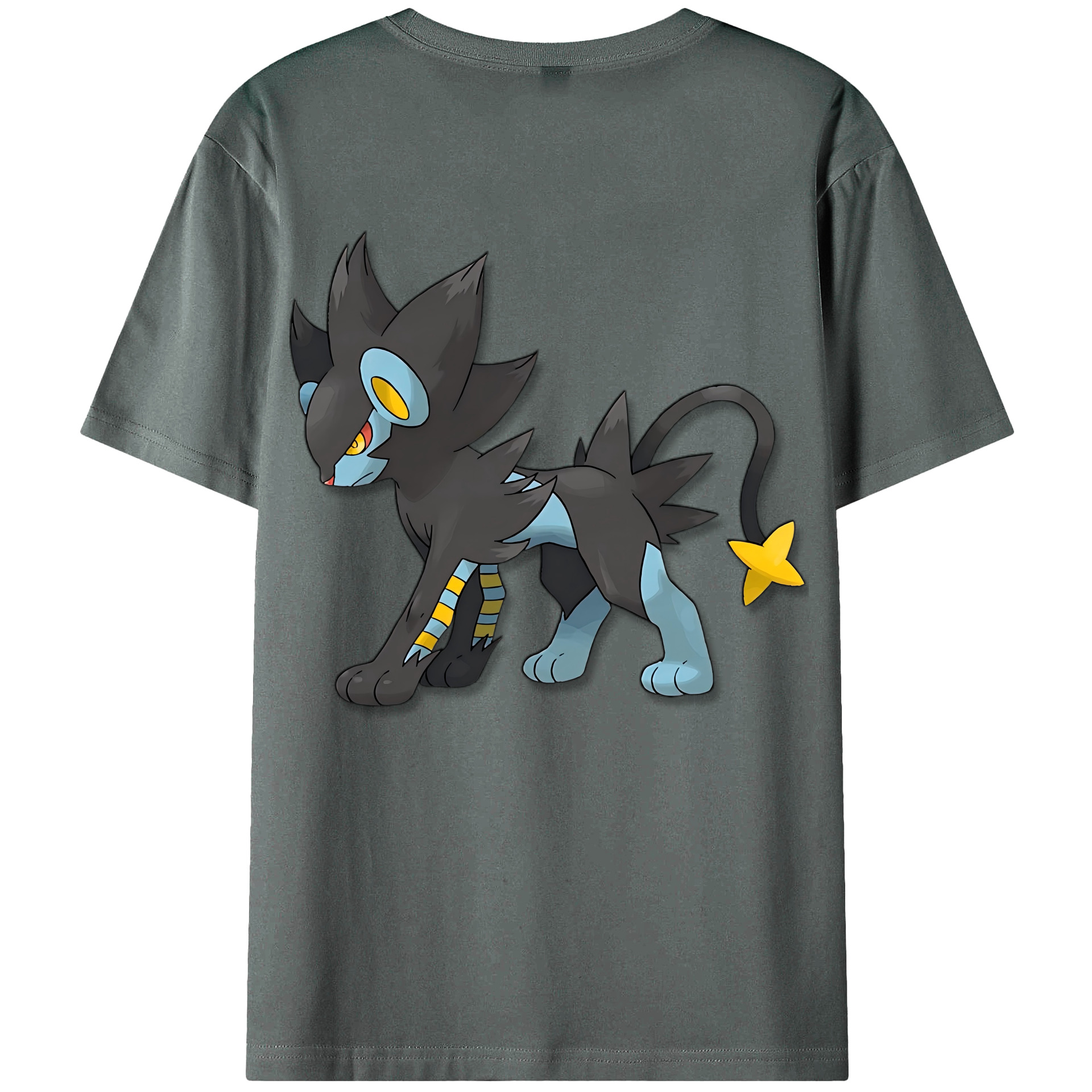 （画像用） Digimon デジタルモンスター/デジモン 綿100％ メンズ半袖Tシャツ（バックプリント） 通気性